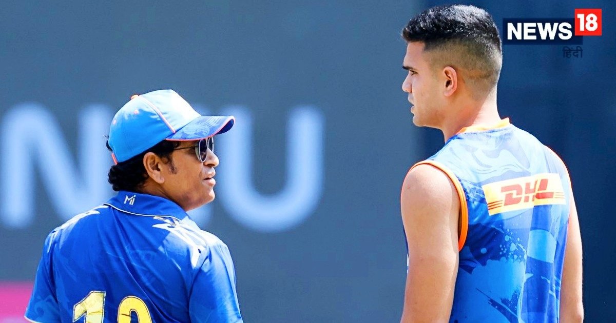 Arjun Tendulkar Unique Record With Father Sachin in IPL: Arjun Tendulkar has made a unique record in IPL with father Sachin, both are the first father -son pair to play for a team for a team